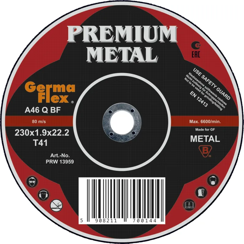 Germaflex kapskiva metall 230 x 1,9 x 22,2 mm Begränsat antal