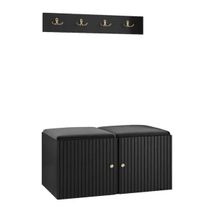 Dunvegan Highboard Black - Förvaring Expressleverans