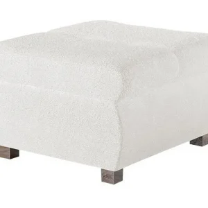 Cerys Fotpall 60 cm Vit - Möbler Erbjudande