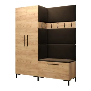 Snabb frakt Dunvegan Hallmöbelset 158x44 cm Mörkbrun - Möbler