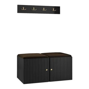 Snabb leverans Dunvegan Highboard Svart - Förvaring