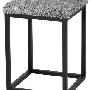 Bästa pris Palle stool S Lumme Faux fur/Black 35x35x53 Stone/Black