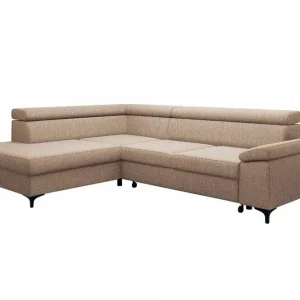 Graystone 3-sits Hörnbäddsoffa Ljusbrun - Möbler Lägg i varukorgen