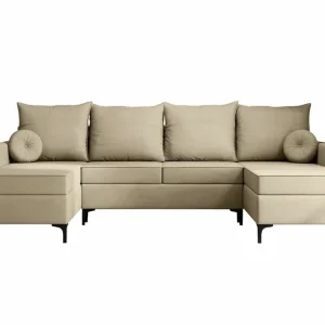 Premium Knocklong 4-sits Hörnbäddsoffa Cream - Möbler