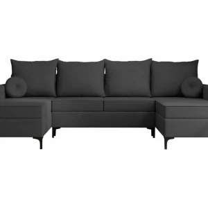 Billigare Knocklong 4-sits Hörnbäddsoffa Mörkgrå - Möbler
