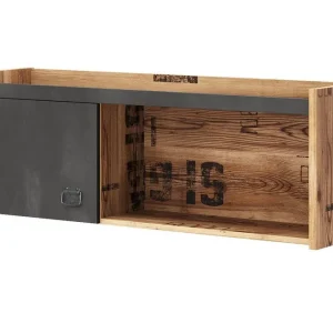 Rabatter Rathmore Vägghylla 110x28 cm Grå - Förvaring