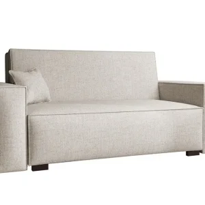 Denegal 2-sits liten bäddsoffa i Tyg Beige - Möbler Extra rabatt