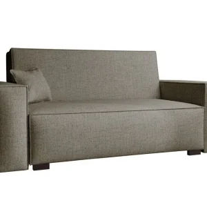 Denegal 2-sits liten bäddsoffa i Tyg Brun , Beige - Möbler Outlet