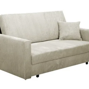 Denegal 2-sits liten bäddsoffa i Tyg Beige - Möbler Sista chansen