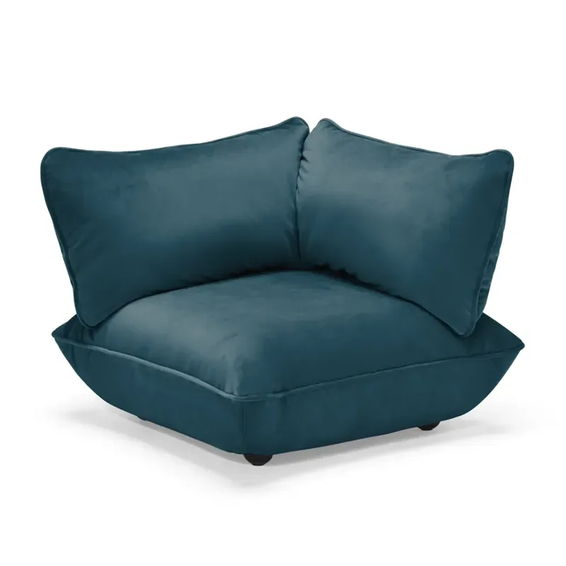 Sumo Hörnmodul Velvet Recycled Petrol Kampanjpris
