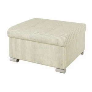 Fri frakt Trefor Fotpall 68 cm Cream - Möbler