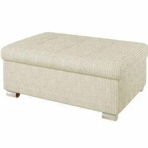 Expressleverans Trefor Fotpall 70 cm Cream - Möbler