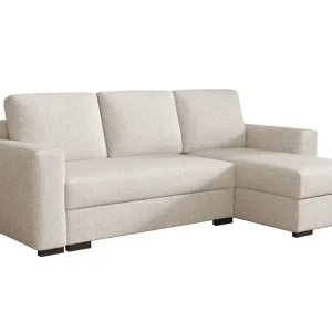 Handla nu Denegal 3-sits Hörnbäddsoffa Cream - Möbler