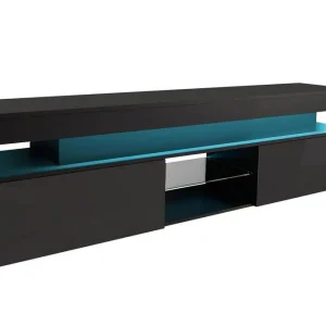 Concept 55 Glenndale Tv-skåp 190 cm Svart - Möbler Extra rabatt