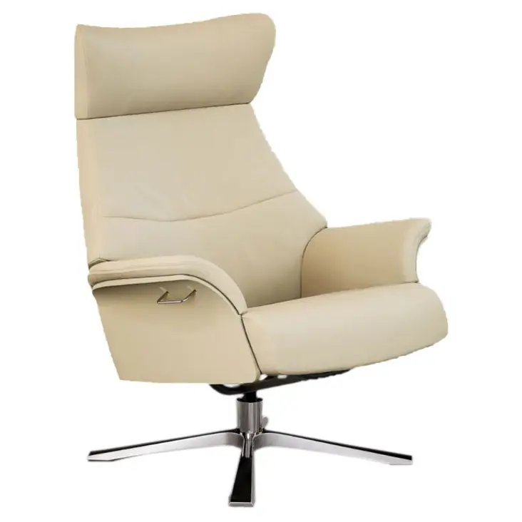 Air fåtölj Läder 58 Quattro alu base Sänkt pris