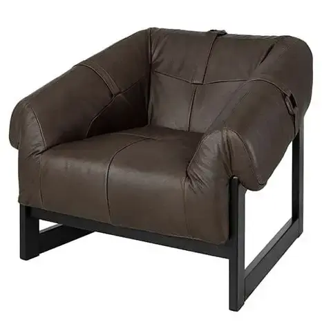 Billigare Loungefåtölj Lee brun