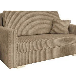 Expressleverans Denegal 2-sits liten bäddsoffa i Sammet Beige - Möbler