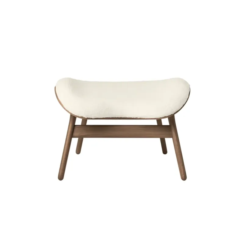 A Conversation Piece Ottoman Fotpall Dark Oak/Teddy White Utförsäljning