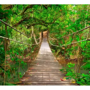Begränsat antal FOTOTAPET Bridge Amid Greenery 300x210 - Inredning & dekor