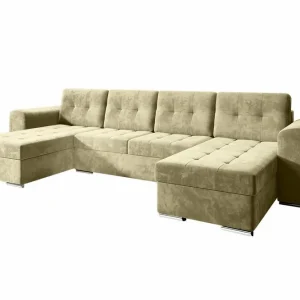 Begränsat antal Listowel 4-sits Hörnbäddsoffa Beige - Möbler