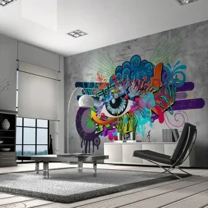 Beställ nu Fototapet Graffiti Eye 300x210 - Inredning & dekor