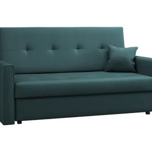 Denegal 2-sits liten bäddsoffa i Plysch Grön - Möbler Begränsad tid
