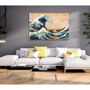 TAVLA The Great Wave off Kanagawa (Reproduction) 60x40 - Inredning & dekor Extra rabatt