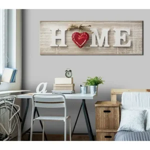 Tavla Home: Red 120x40 - Inredning & dekor Trygg betalning