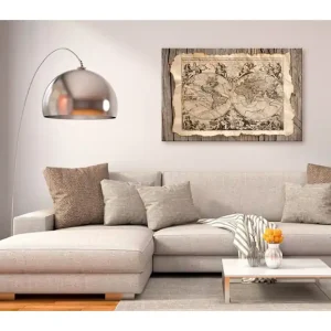 Tavla The Map of the Past 120x80 - Inredning & dekor Snabb frakt
