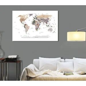 TAVLA World Map: Where Today? 60x40 - Inredning & dekor Säker betalning