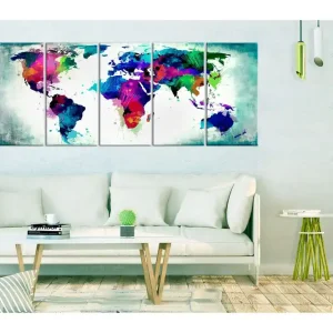 TAVLA Colourful Chaos 200x80 - Inredning & dekor Erbjudande