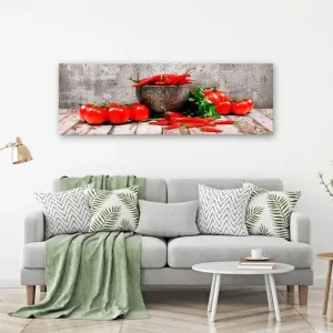 TAVLA Red Vegetables (1 Part) Concrete Narrow 120x40 - Inredning & dekor Reapris