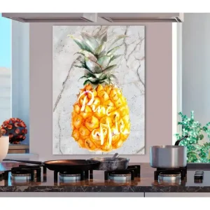 Tavla Pineapple and Marble (1 Part) Vertical 40x60 - Inredning & dekor Beställ idag
