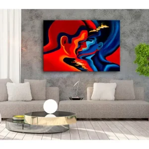 Begränsat antal Tavla Cosmic Kiss 90x60 - Inredning & dekor