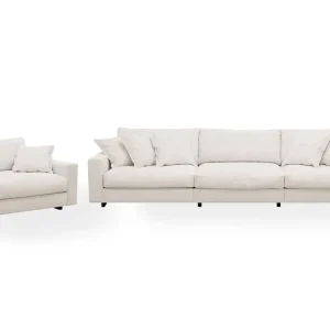 Reapris Scandinavian Choice Valencia Soffgrupp Extra Djup 5-sits Soffa + Fåtölj Offwhite - Möbler
