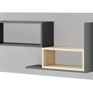 Begränsat erbjudande Pok Vägghylla 120x22x60 cm Grå/Vit - Förvaring
