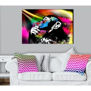 Tavla Monkey Disco 120x80 - Inredning & dekor Premium