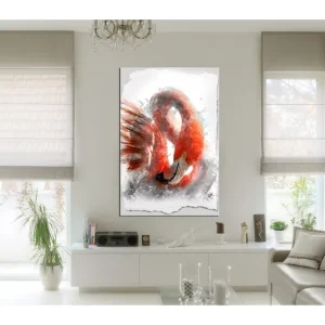 Billigare Tavla Red Flamingo 80x120 - Inredning & dekor