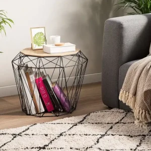 Kampanj Elida Sidobord 43 cm Trä/Natur - Möbler