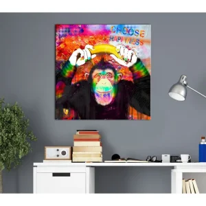 Tavla Choose Happiness 40x40 - Inredning & dekor Lägg i varukorgen