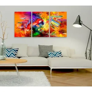 Begränsat antal TAVLA Colourful Parrot 60x30 - Inredning & dekor