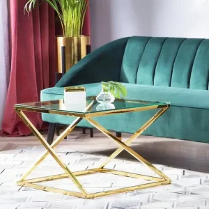 Endast denna vecka Beverly Soffbord 60 cm Guld - Möbler