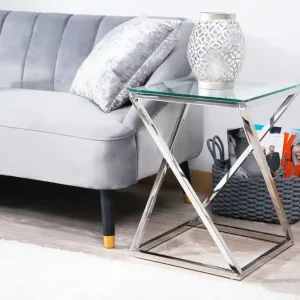 Beverly Sidobord 40 cm Silver - Möbler Snabb frakt