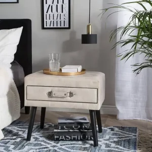 Sänkt pris Eurostar Sidobord 50 cm Beige - Möbler