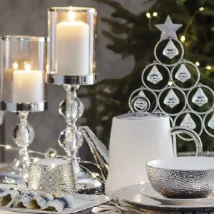 Sista chansen Cotui Ljusstake 41 cm Silver - Inredning