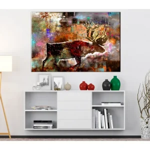 Tavla Colourful Caribou 120x80 - Inredning & dekor Köp nu