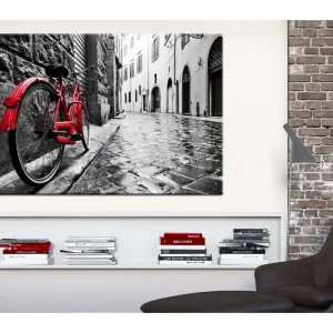 Beställ nu TAVLA Vintage Red Bike 120x80 - Inredning & dekor