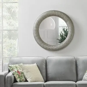 Channay Spegel 80 cm Silver - Inredning Utförsäljning