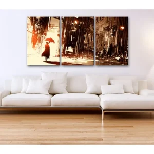 Tavla City in the Rain 120x60 - Inredning & dekor Beställ idag