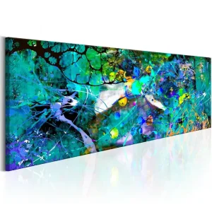 Tavla Sapphire Jungle 150X50 Flerfärgad|Blå Abstrakt - Inredning & dekor Outlet